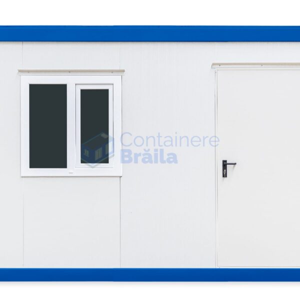 container birou braila 4metri 1geam albastru