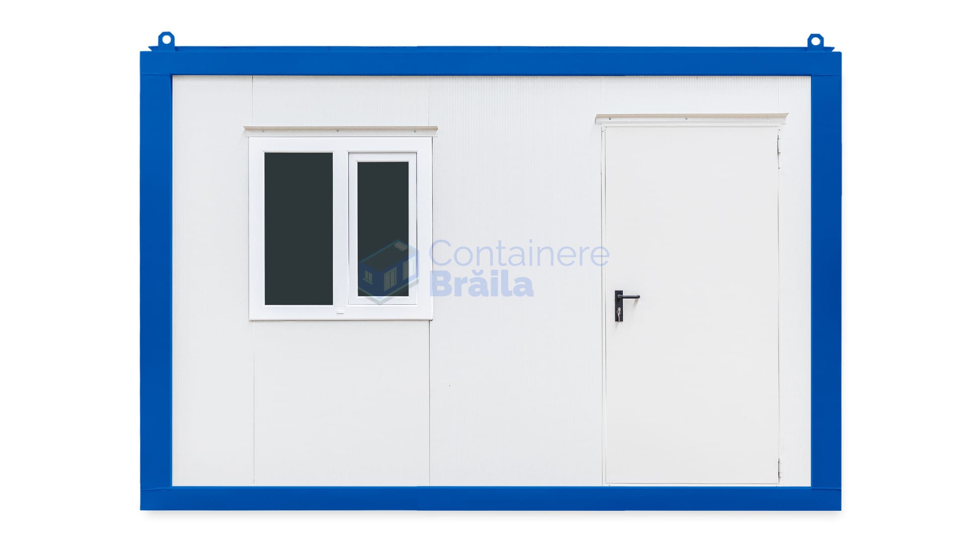 container birou braila 4metri 1geam albastru