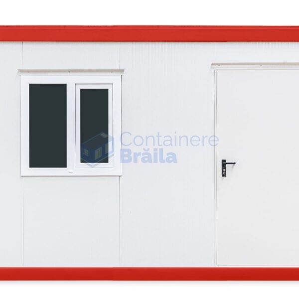 container birou braila 4metri 1geam rosu