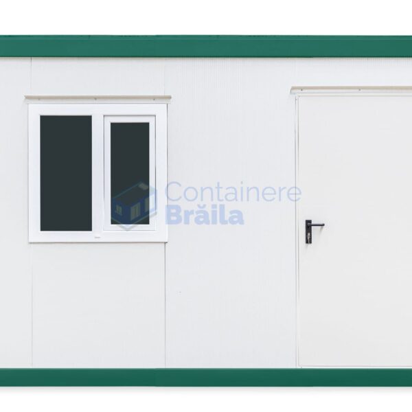 container birou braila 4metri 1geam verde