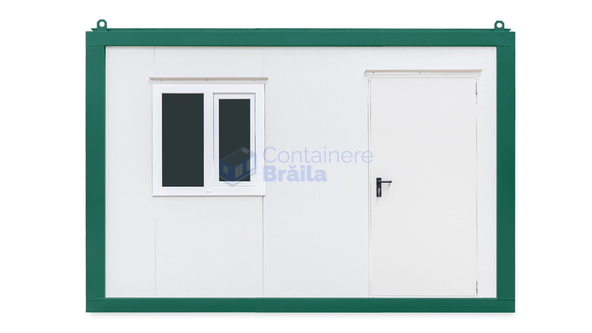 container birou braila 4metri 1geam verde