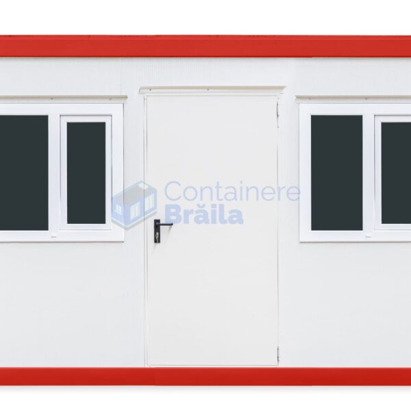 container birou braila 4metri 2geamuri rosu