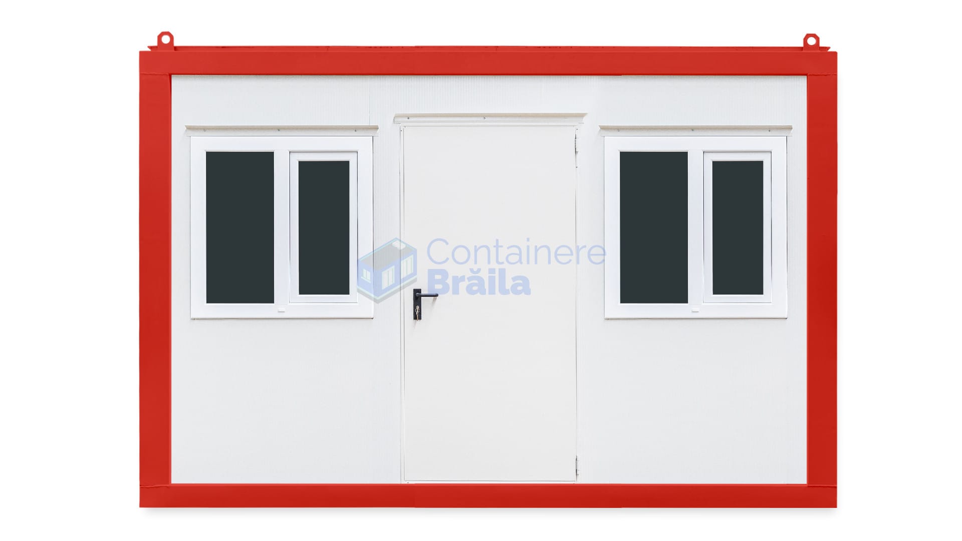 container birou braila 4metri 2geamuri rosu