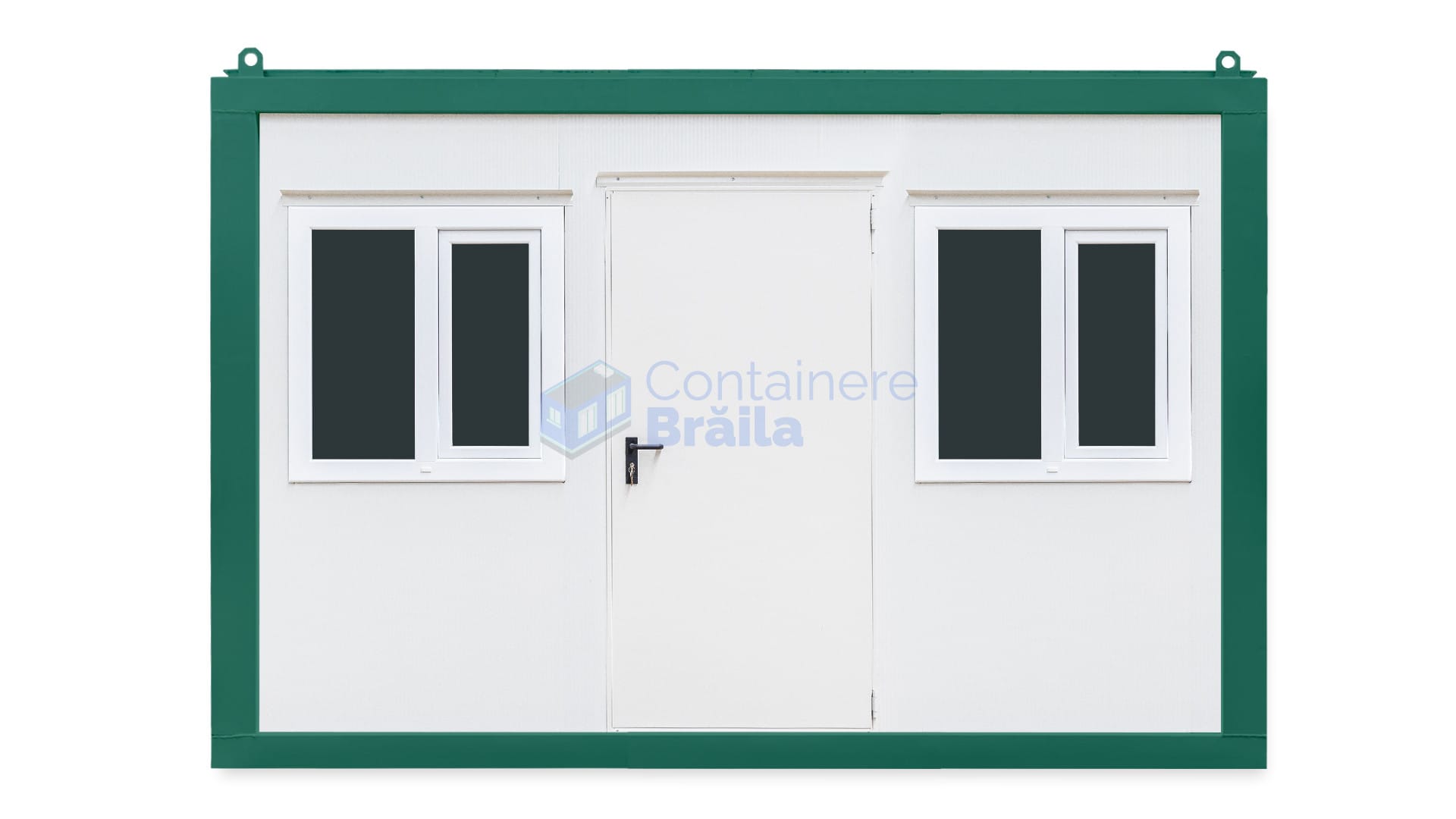 container birou braila 4metri 2geamuri verde