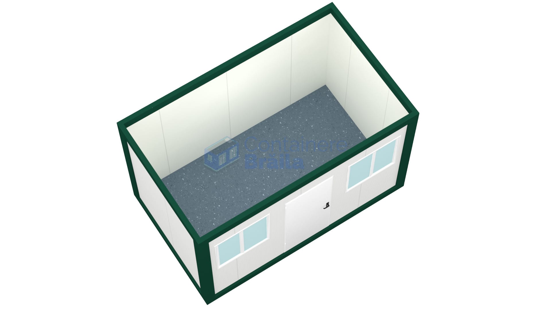 container birou braila 4metri 2geamuri verde2