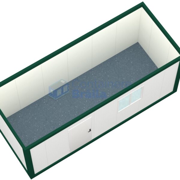 container birou braila 6metri 1geam verde2