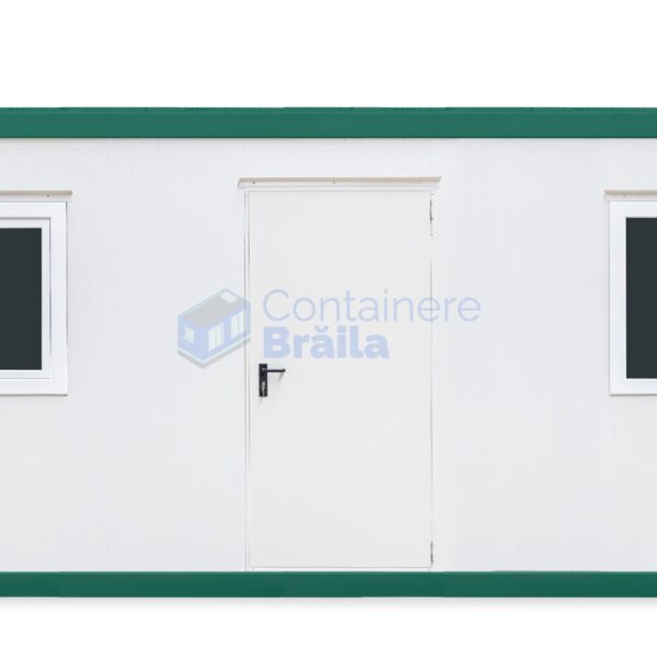 container birou braila 6metri 2geamuri verde