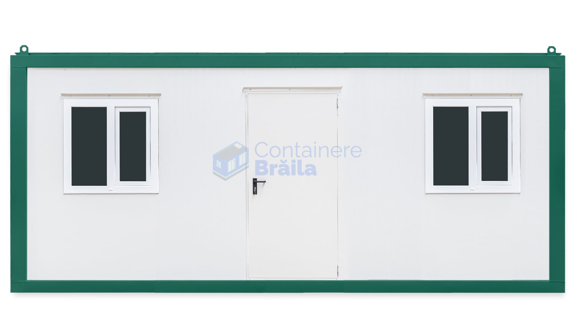 container birou braila 6metri 2geamuri verde