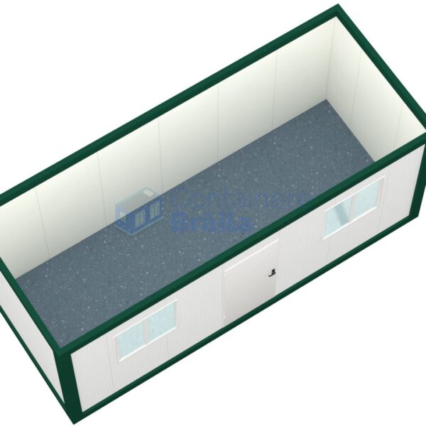 container birou braila 6metri 2geamuri verde2