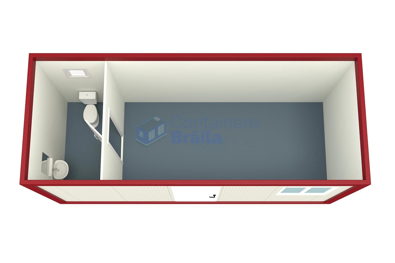 container casa braila 6metri rosu2