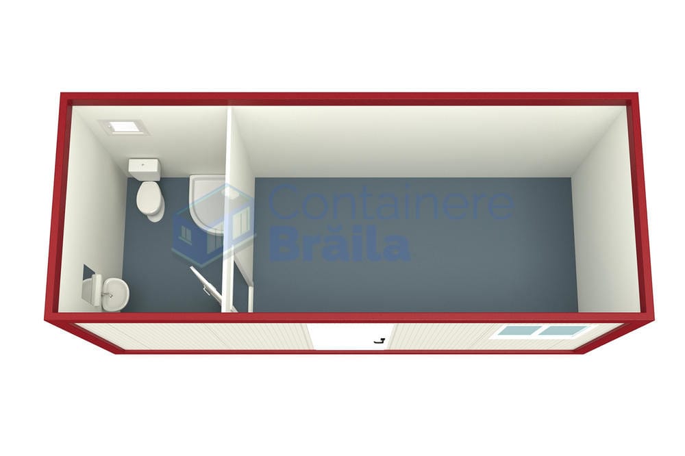 container casa braila 6metri rosu3
