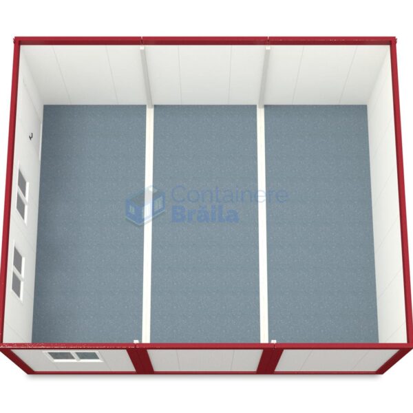 container modular braila 6x72m rosu2