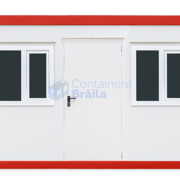 container santier braila 4metri 2geamuri rosu