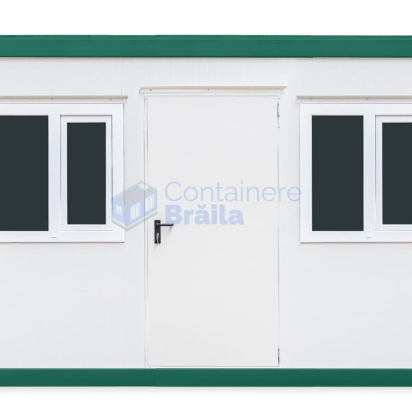 container santier braila 4metri 2geamuri verde